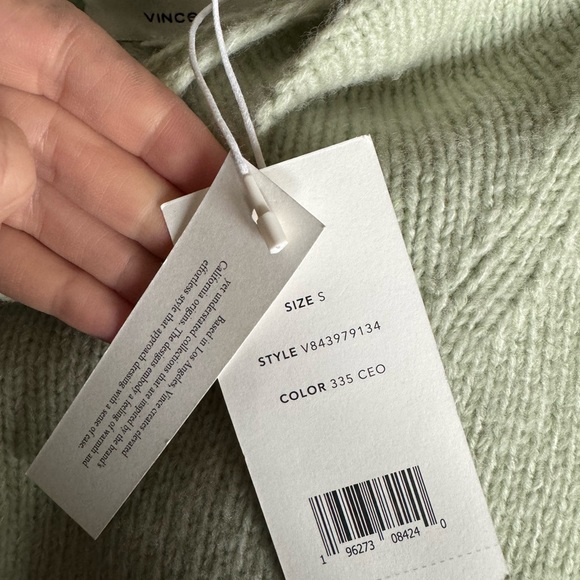 NWT Vince Marled Funnel Neck Wool Blend Sweater - Picture 3 of 4